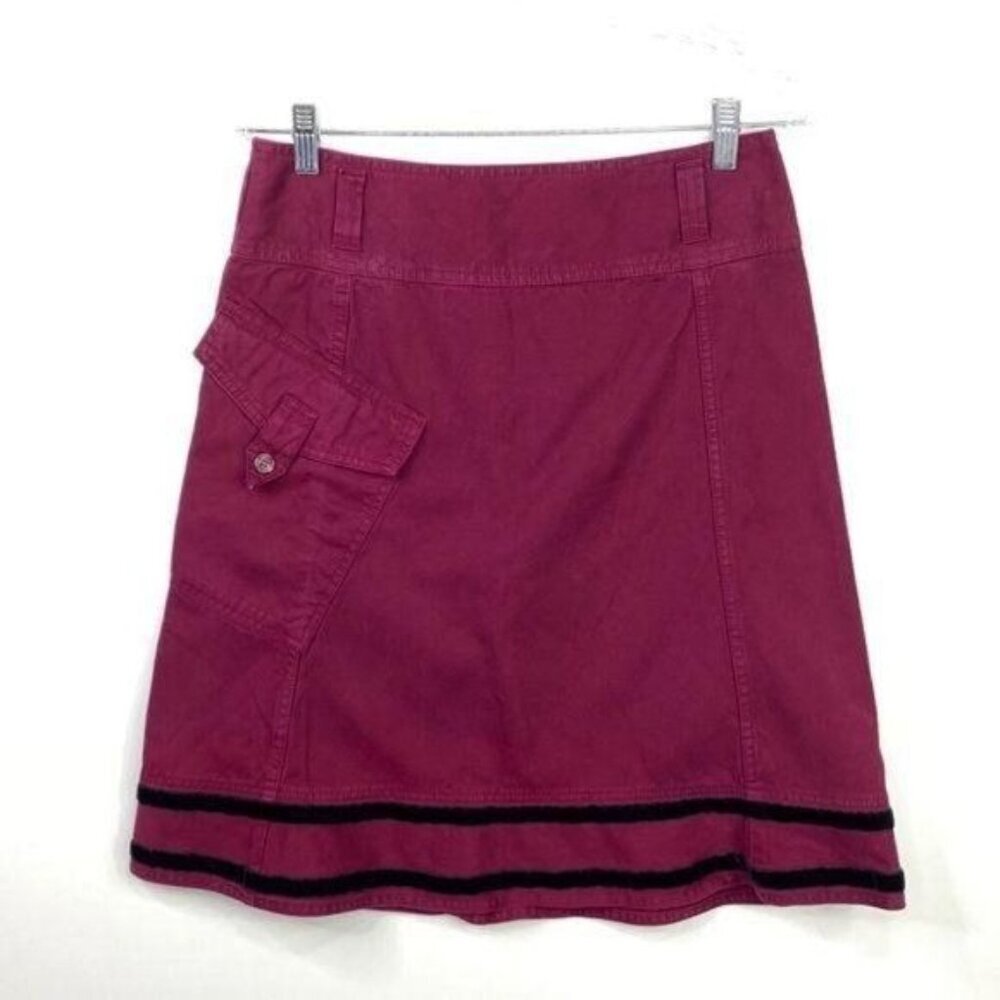 UNITED COLORS OF BENETTON‎ 4 Burgundy Skirt Casual